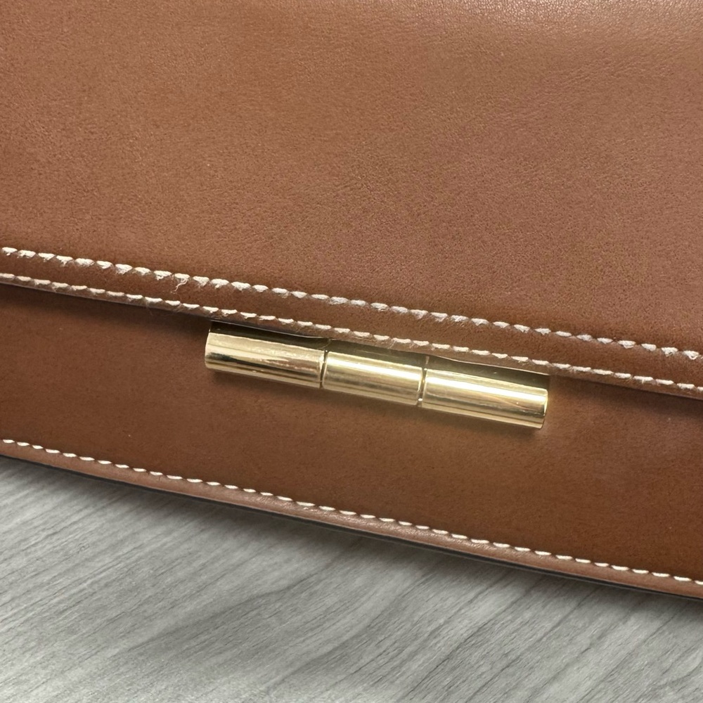 Fall Faux Leather Brown Top Handle Bag - Picture 6 of 9